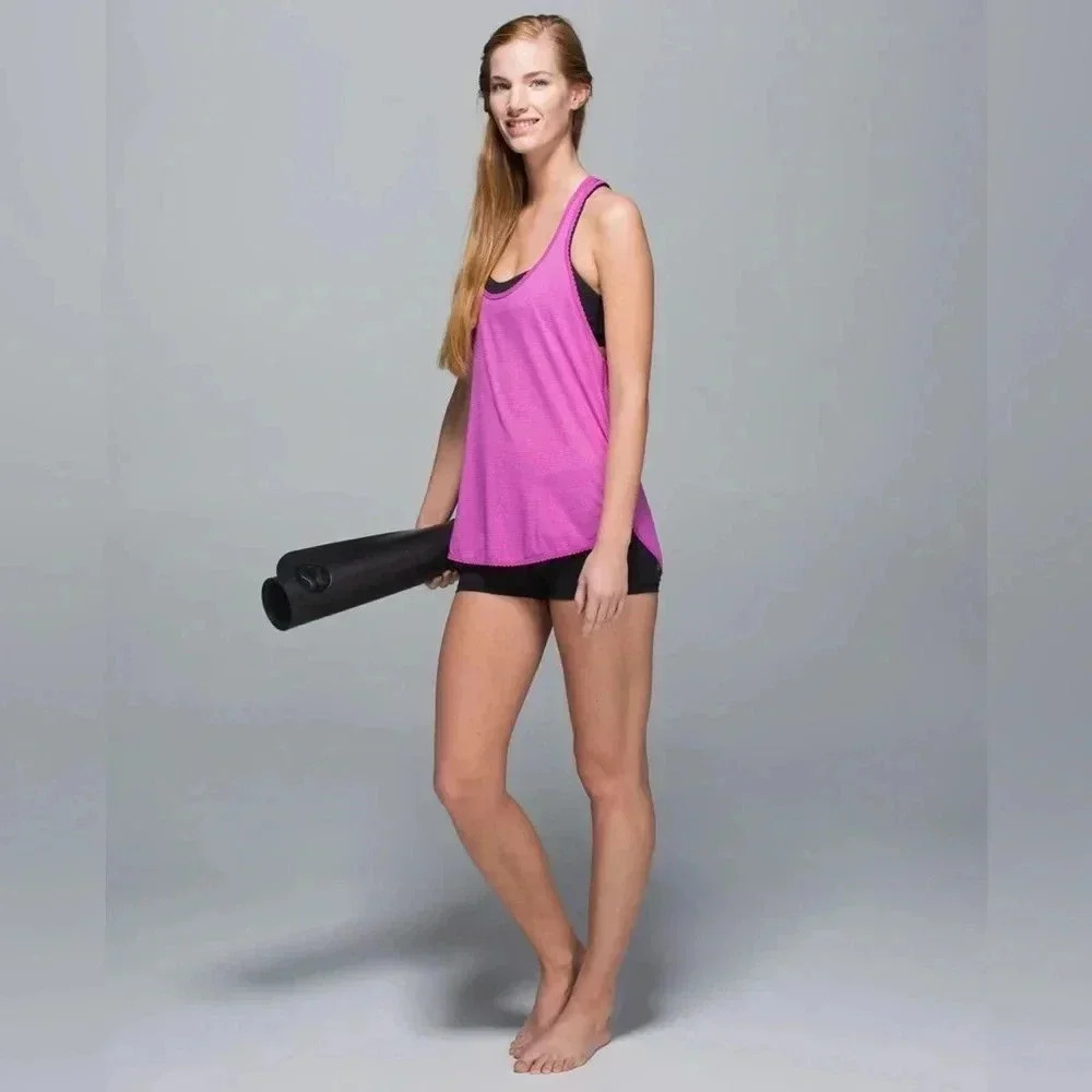 Lululemon 105  F Singlet Tank Top Heathered Ultra Violet